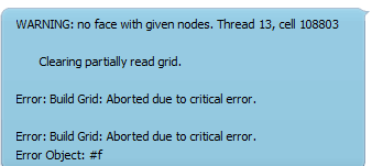 Build Grid: Aborted due to critical error.-1