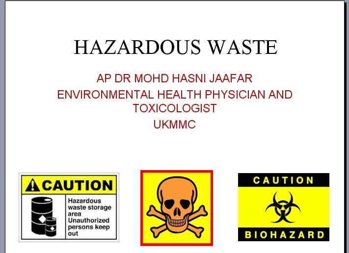 【课件】环境科学,英国课件:hazardous waste (并附送