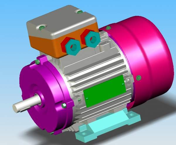 y371电机三维模型