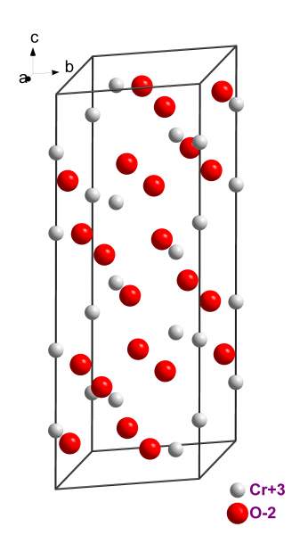 三氧化二铬晶型结构