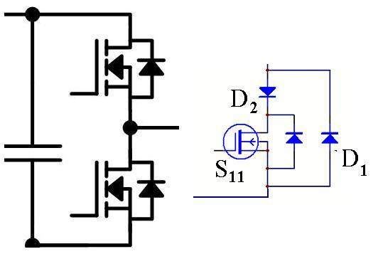 半橋或全橋上的功率mosfet管是否還要另外並聯快恢復二極管