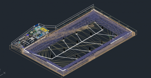 掩埋场及压缩处理厂3d工程图