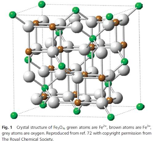 四氧化三铁晶体结构图图片