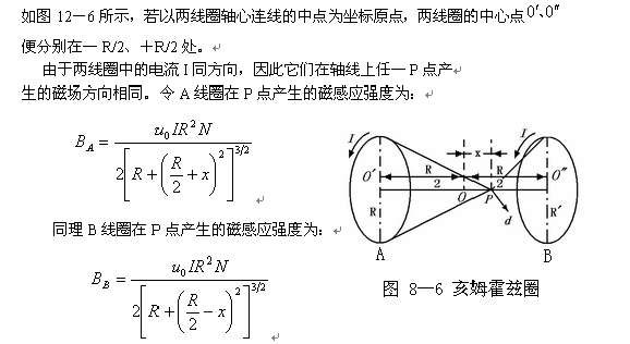 亥姆霍兹线圈磁场图图片