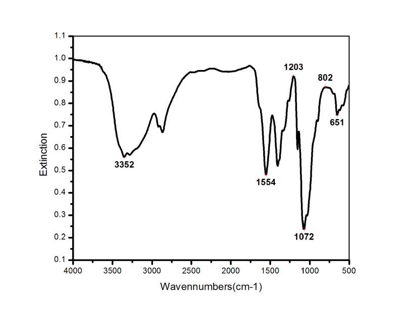 壳聚糖的红外光谱图图片