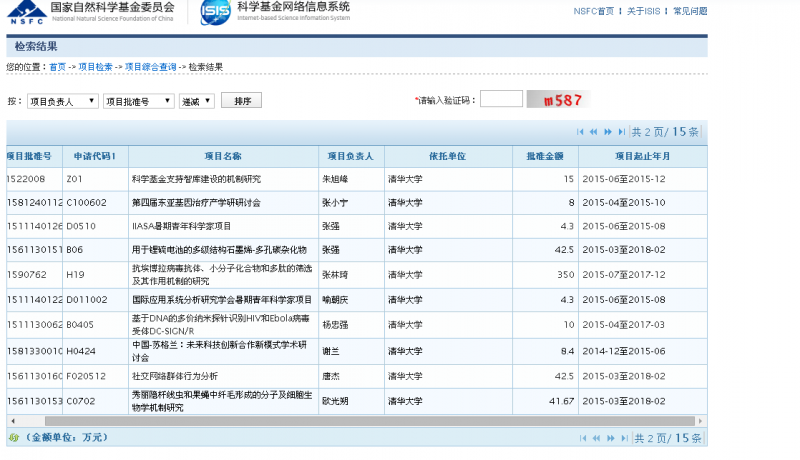 部分高校基金可查