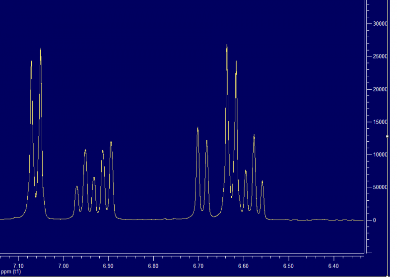 大家帮忙看一下这个核磁谱图