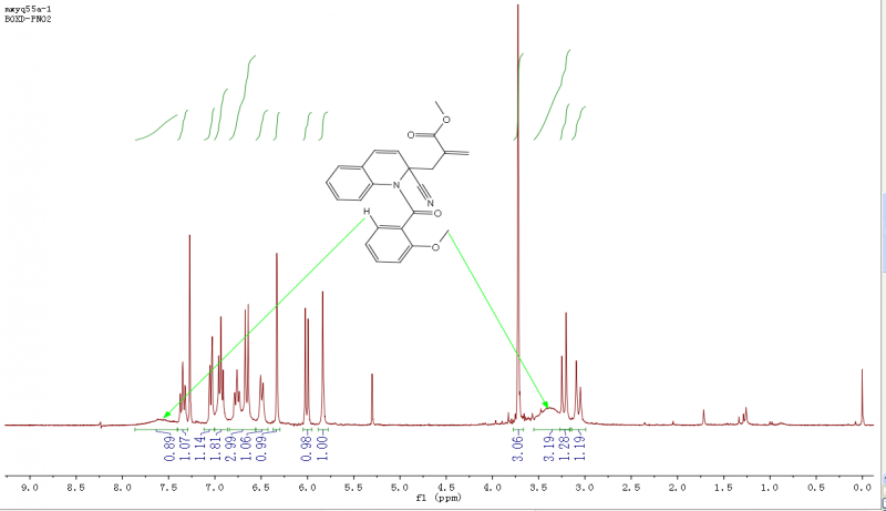 大家看看这个氢谱关于苯环上临位取代的