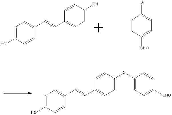 求助酚羟基和对溴苯甲醛的反应
