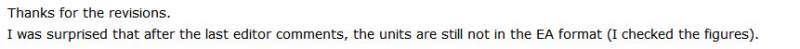 the units are still not in the EA format (I checked the figures).