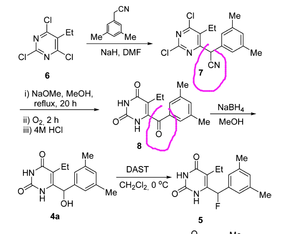 各位大侠,请问氰基是如何变为羰基的,如图红色圈中所示,谢谢!