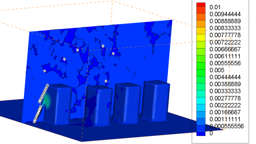 tecplot里面看浓度云图会出现很多不连续的浓度区域而在fluent里面则
