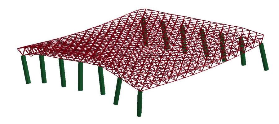 ansysa建模,ls-dyna进行爆炸模拟计算   用ansys建立网架结构模型