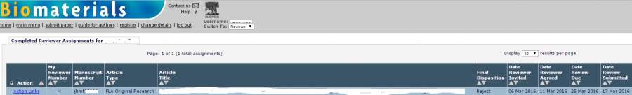 Biomaterials---under review 之后一般多长时间有消息?