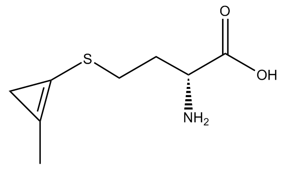 之前的结构式中环丙烯基团好像不稳定,换成下图这种带有甲基的:dragon