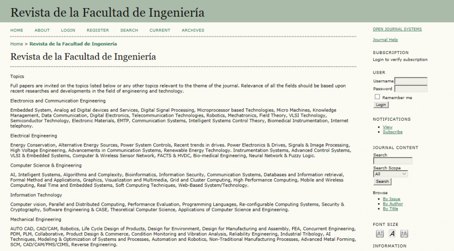 有没有发revista de la facultad de ingenieria0798-4065这个期刊的