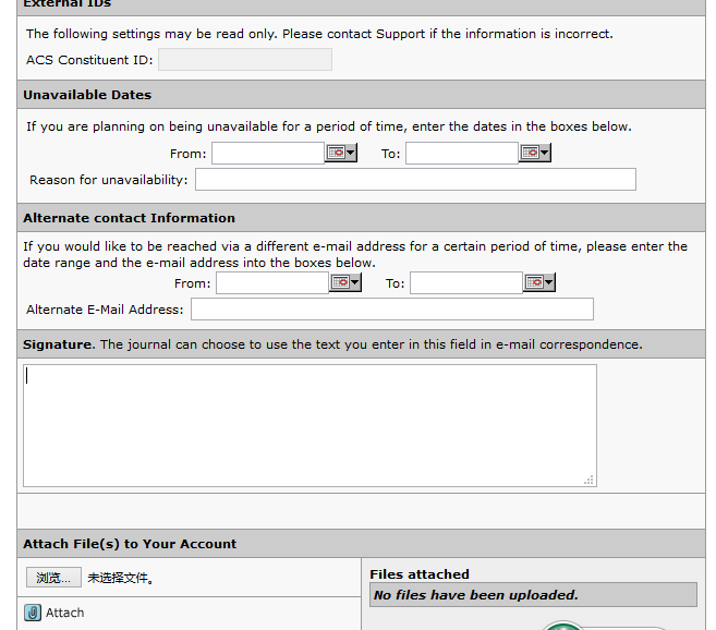 energy&fuels注册时遇到的问题,
