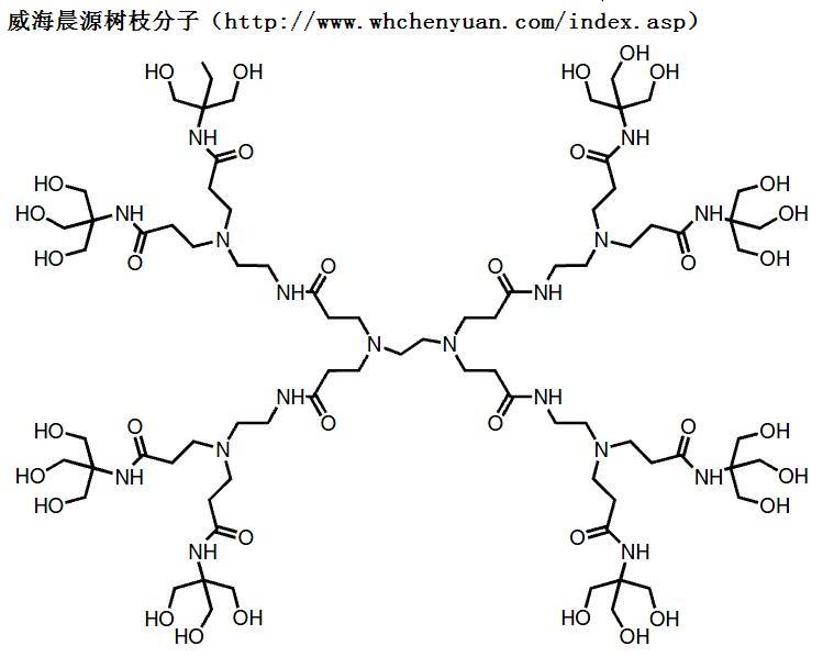 以三羟基氨基甲烷改性pamam 得到端基为羟基的pamam-oh,用辛酸亚锡