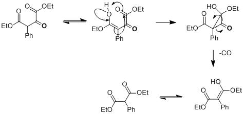 其机理跟普通的脱羧反应不太一样.  机理涉