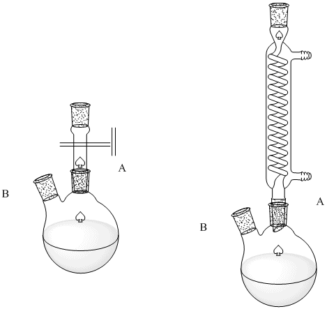 如果我的反应需要回流的话那要怎么接(右图)?